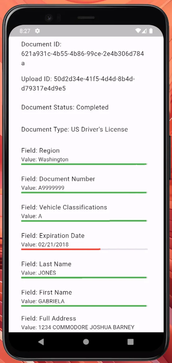 Driver&#x27;s license results